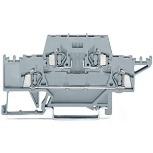 WAGO 280-528 Doorgangsklem 2-etages 5 mm Spanveer Toewijzing: L Grijs 50 stuk(s)