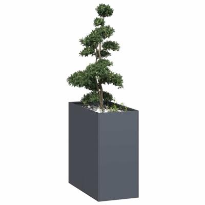 Plantenbak 40x80x80 cm staal antracietkleurig