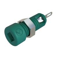 SKS Hirschmann CO MBI 1 Miniatuur-laboratoriumconnector Bus, inbouw verticaal Stift-Ø: 2 mm Groen 1 stuk(s)