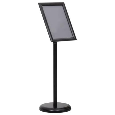 VidaXL Posterstandaard a4 aluminiumlegering zwart