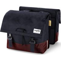 UrbanProof dubbele fietstas rpet 40l bordeauxrood/grijs