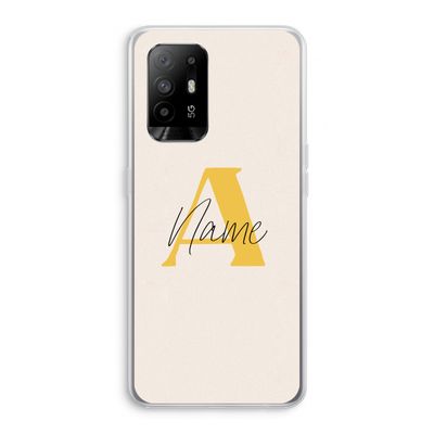Amber Script: Oppo A95 5G Transparant Hoesje