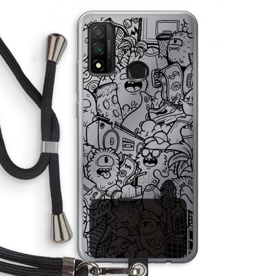 Vexx Black City : Huawei P Smart (2020) Transparant Hoesje met koord