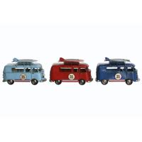 Decoratieve figuren Home ESPRIT Rood Hemelsblauw Marineblauw 27 x 10 x 16 cm (3 Stuks)