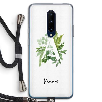 Green Brush: OnePlus 7 Pro Transparant Hoesje met koord