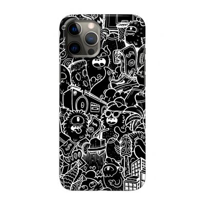 Vexx Black City : Volledig geprint iPhone 12 Pro Max Hoesje