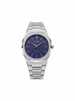 D1 Milano montre Ultra Thin 38 mm - Bleu
