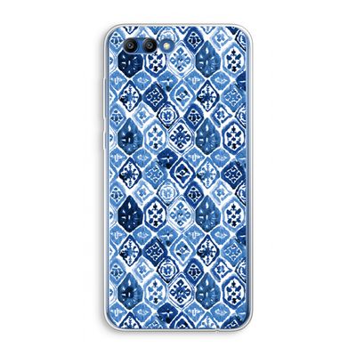 Blauw motief: Honor 10 Transparant Hoesje
