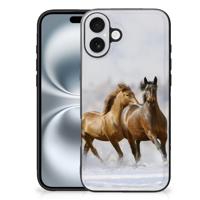 iPhone 16 Plus Dierenprint Telefoonhoesje Paarden