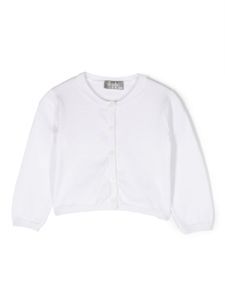 Il Gufo cardigan uni à boutonnière - Blanc