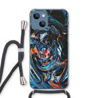 Black Unicorn: iPhone 13 Transparant Hoesje met koord