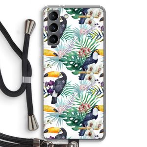 Tukans: Samsung Galaxy S21 Transparant Hoesje met koord