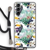 Tukans: Samsung Galaxy S21 Transparant Hoesje met koord