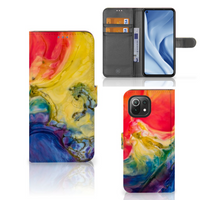 Hoesje Xiaomi 11 Lite 5G NE | Mi 11 Lite Watercolor Dark - thumbnail