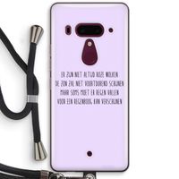 Regenboog: HTC U12+ Transparant Hoesje met koord Regenboog: HTC U12+ Transparant Hoesje met koord