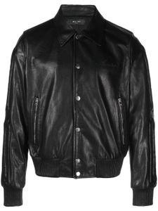 AMIRI Bones embossed leather jacket - Noir