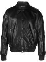 AMIRI Bones embossed leather jacket - Noir - thumbnail