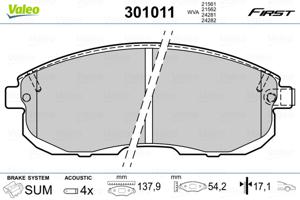 Valeo Remblokset 301011