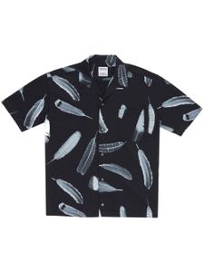 Marcelo Burlon County of Milan chemise en coton à imprimé Wind Feathers - Noir