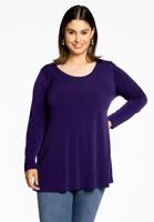 Yoek Tuniek lange mouwen flare | Paars | Maat 42/44 Yoek Tuniek lange mouwen flare | Paars | Maat 42/44