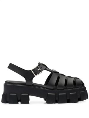Prada sandales Monolith à brides - Noir