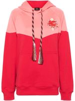 ETRO hoodie en coton à logo brodé - Rose