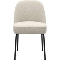 Eetkamerstoel Vogue Lima Beige met zwarte poten Eetkamerstoel Vogue Lima Beige met zwarte poten