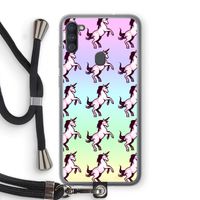 Musketon Unicorn: Samsung Galaxy A11 Transparant Hoesje met koord