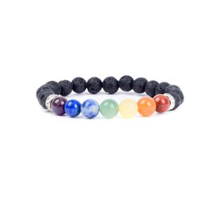 Edelsteen Armband Lavasteen/ Chakra