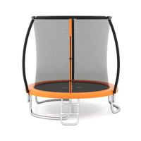 Trampoline Buiten met Ladder Tuintrampoline Rond met Veiligheidsnet Ø244cm Oranje