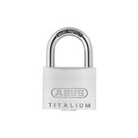 Abus hangslot titalium 64ti/45 - 45mm grijs - sleutelslot - 6cm