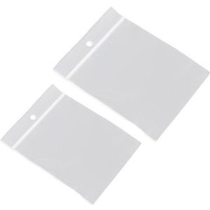 200x Kleine verpakkingszakjes met luchtdichte druksluiting/gripsluiting 70 x 100 mm en 90 x 100 mm
