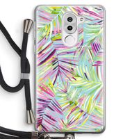 Tropical Palms Blue: Honor 6X Transparant Hoesje met koord