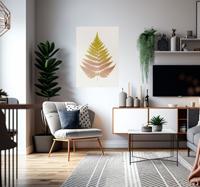 Gouden varenblad planten poster