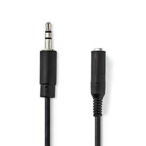 Nedis Stereo-Audiokabel | 3,5 mm Male | 6,35 mm Female | 0.2 m | 1 stuks - CAGP22550BK02 CAGP22550BK02