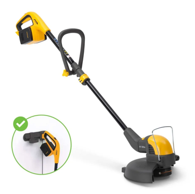 Stiga GT 300e Accu Bosmaaier | 3 serie | 0,4 kW | koolborstels | 30 cm | telescopisch | dubbele draad 1,6mm | exclusief accu en lader- 273100001/ST1
