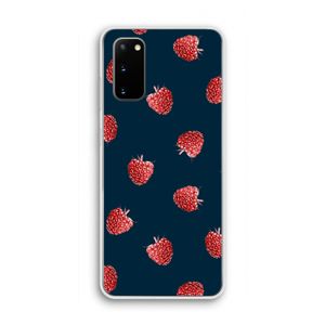 Framboosjes: Samsung Galaxy S20 Transparant Hoesje