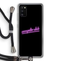 Vice Black: Samsung Galaxy A41 Transparant Hoesje met koord