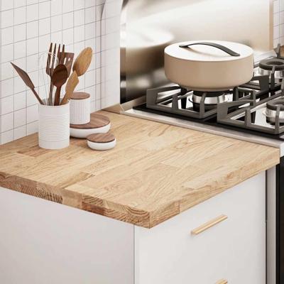Keuken werkblad rechthoekig 60x63,5x4 cm massief eikenhout