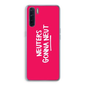 Neuters (roze): Oppo A91 Transparant Hoesje