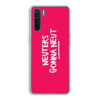 Neuters (roze): Oppo A91 Transparant Hoesje