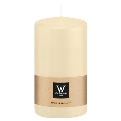 Cilinderkaars/stompkaars - creme wit - 12 x 6 cm - 33 branduren