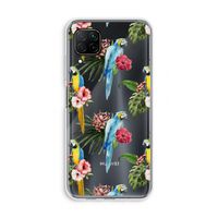 Kleurrijke papegaaien: Huawei P40 Lite Transparant Hoesje