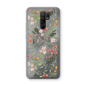 Sweet little flowers: Xiaomi Redmi 9 Transparant Hoesje