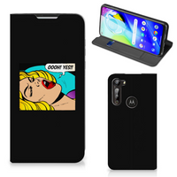 Motorola Moto G8 Power Hippe Standcase Popart Oh Yes