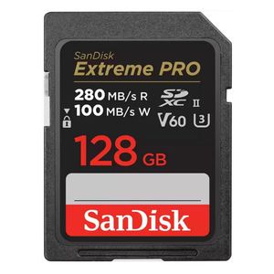 SanDisk Extreme PRO V60 SDXC 128GB UHS-II, Class 10
