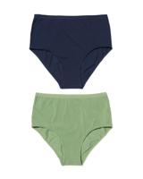 HEMA Dames tailleslips katoen - 2 stuks groen (groen)