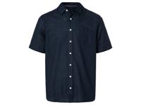 LIVERGY Heren overhemd (M (39/40), Marineblauw)