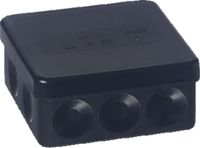Kabeldoos zwart AP9/M IP55 ABB voor muur en plafond