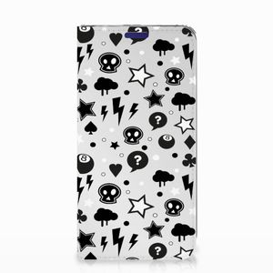 Mobiel BookCase Samsung Galaxy S10e Silver Punk